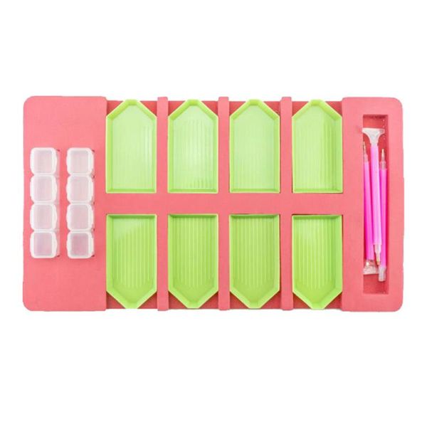 

diamond painting multi-boat tray rhinestone beading point drill pen organizer box diy tool kit accessories