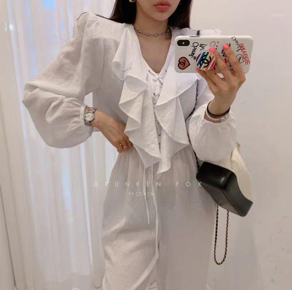 

two piece dress genayooa solid set and pants women long sleeve tracksuits ladies casual outfits for blouses korean, White