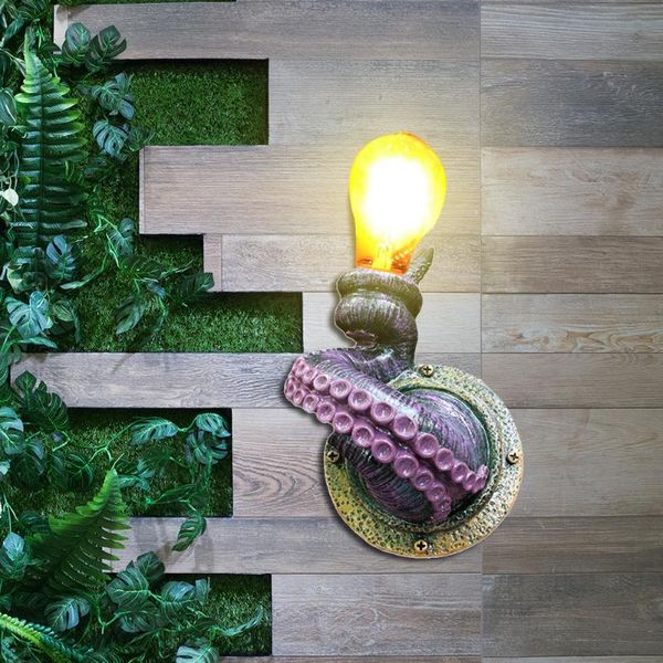 

outdoor wall lamps resin statue ocs claw shaped led light fixtures living room background lamp bedroom bedside sconce garden lighting