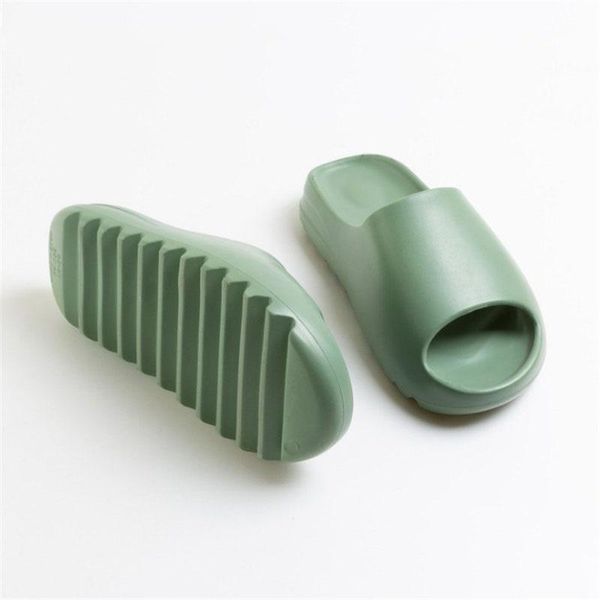 

slippers indoor comfortable soft men women non-slip bathroom home shoes flat eva thick sole slides women's sandals, Black