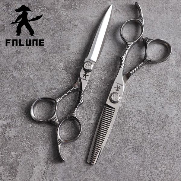 

hair scissors fnlune 440c professional salon cut barber accessories haircut thinning shear hairdressing tools