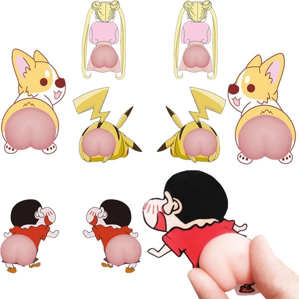 

cute reliver fidget toys car sticker xiaoxin cartoon 2pcs push bubble antistress children toy relieve