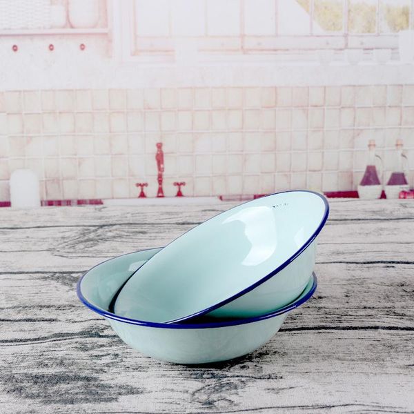 

bowls 14cm enamel bowl, deep thickened bowl