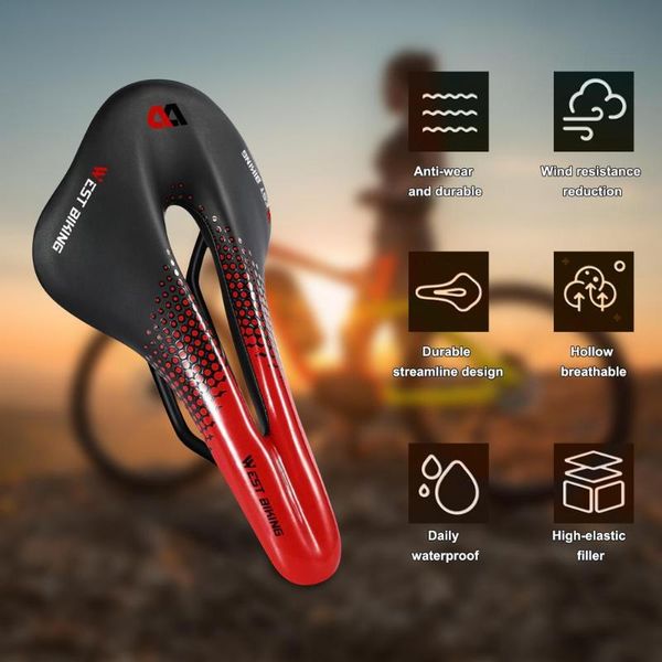 

bike saddles mountain saddle comfortable cushion hollow breathable seat mtb road race bicycle high performance cycling