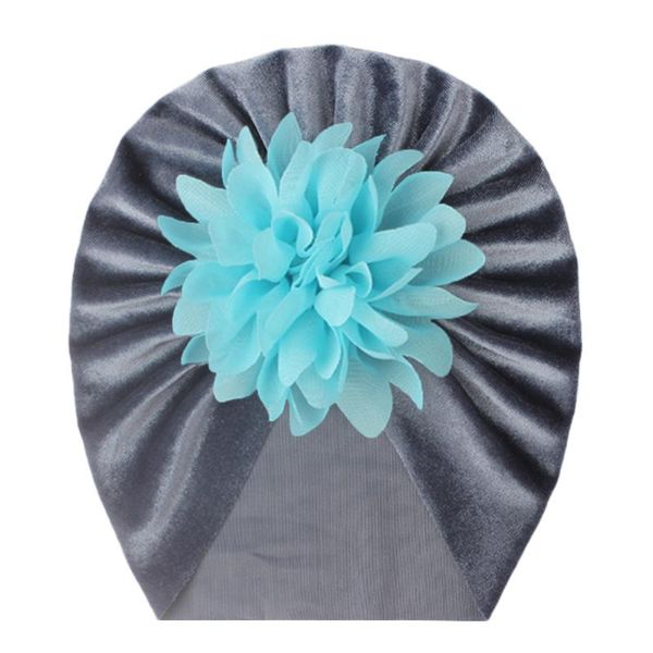 

caps & hats cute solid color flower born hat baby girl turban princess child birthday gift pography props, Yellow