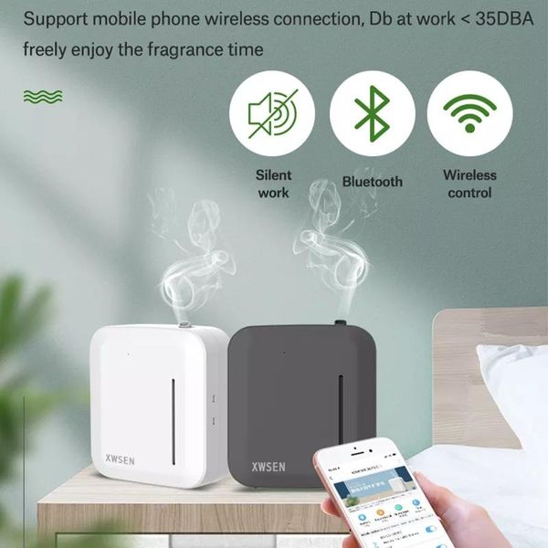 

humidifiers heaoye lntelligent aroma fragrance machine scent unit essential oil diffuser 150ml timer app control for home el office