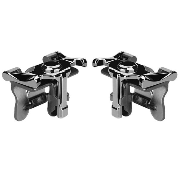 

game controllers & joysticks 1 pair assist black handle gaming trigger shooter controller fire button for l1r1 phone holder mobile