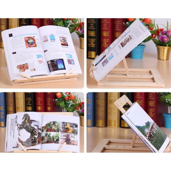 

adjustable portable wood book stand holder wooden bookstands laptablet study cook recipe books stands desk drawe jllvsn xmhyard