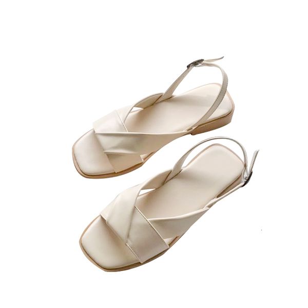 

swonco see women's simple design lady holiday shoes solid sandals nxt1, Black