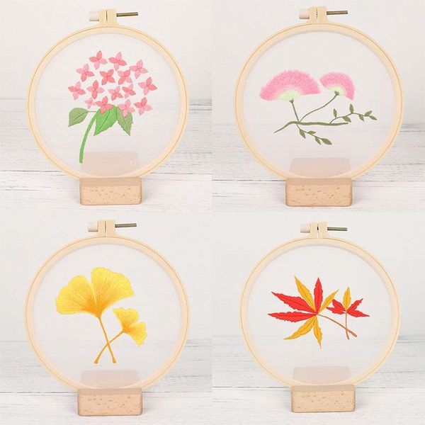 

other arts and crafts accessories embroidery material package transparent yarn non-finished products diy plant