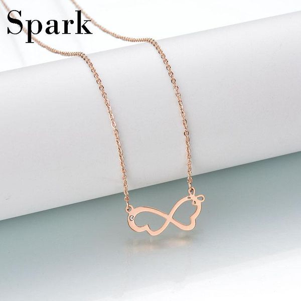 

pendant necklaces 2021 fashion butterfly jewelry pendants necklace for female gold color cz stone girl friend gift bijoux, Silver