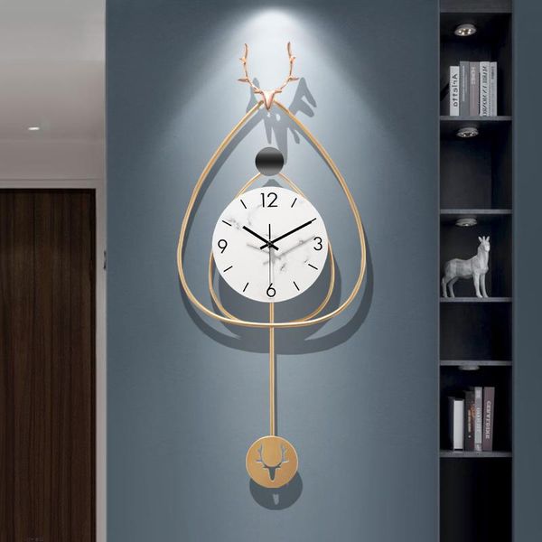 

modern design minimalist wall clock deer nordic large decorative wall clock digital smart reloj de pared be50gz
