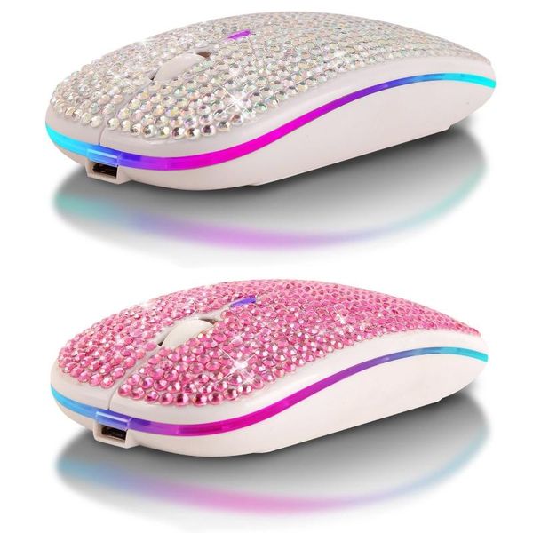 

mice wireless dual mode 2in1 blue-tooth 5.0 + 2.4ghz 1600dpi led mouse optical for notebook pc lapcomputer