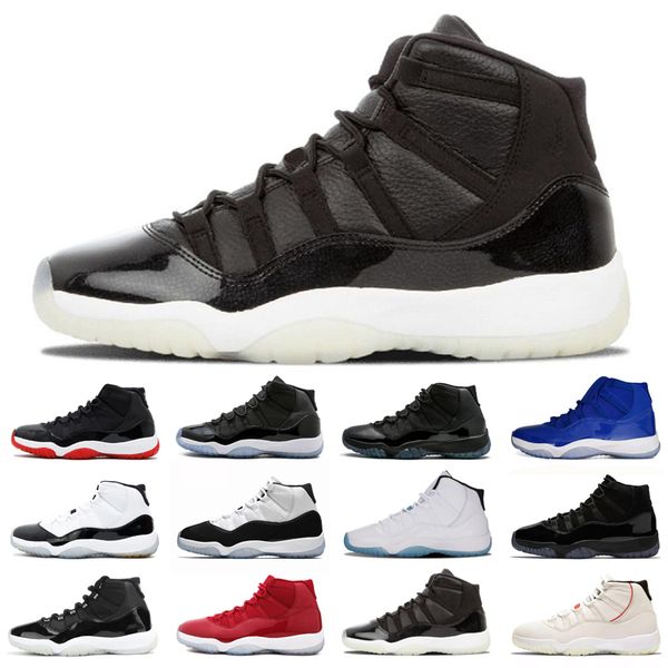 

man basketball shoes 11 11s low bred concord infrared university varsity red rose gold white closing gum snakeskin trainers athletic color j