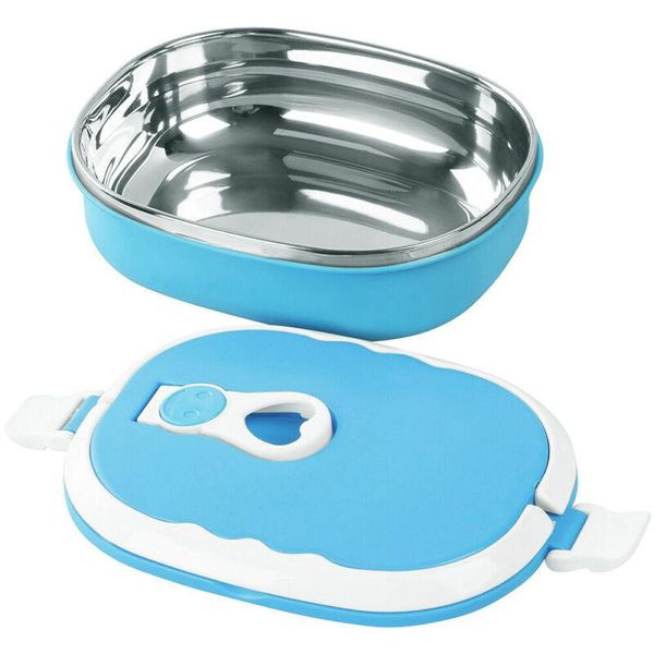 

uk rectangle stainless steel thermal insulated lunch box container travel