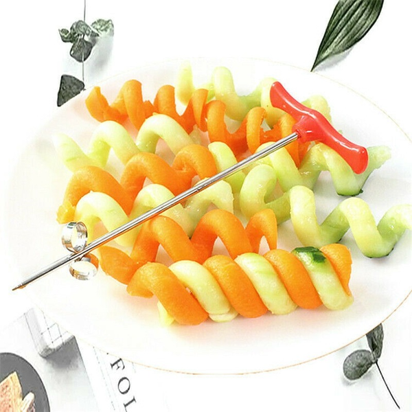 

vegetable slicer fruit tool spiral cutter manual roller french fry cutter making twist shredder grater kitchen gadget tools
