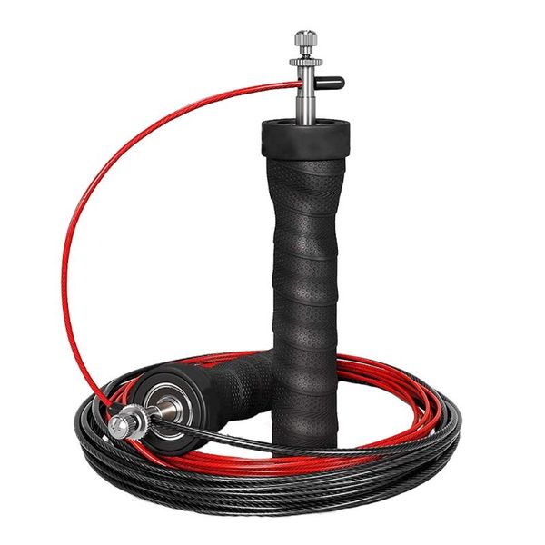

jump ropes speed rope, smooth ball bearing rotation, 3m adjustable length jumping self locking rope for women men