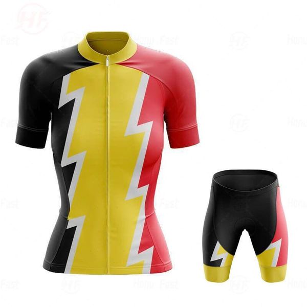 

racing sets woman cycling jersey 2021 summer bicycle clothing breathable mountain bike clothes, Black;blue