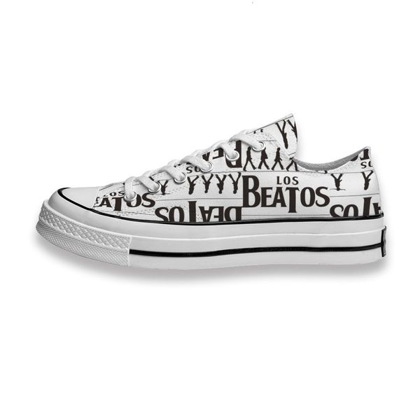 

custom printed shoes music band logo los beatos sneakers low mens womens skateboard sport footwear diy trainers canvas casual shoe