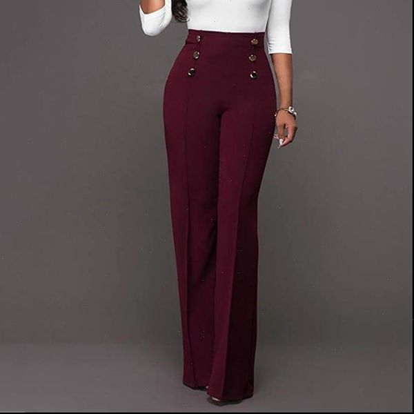 

summer women pants high waist straight wide leg solid color lady trousers aic88 drop shipping good quality, Black;white