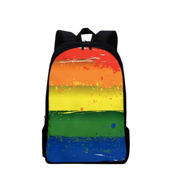 

backpack funny creative notebook backpacks students school bags colourful lgbt 3d print oxford waterproof boys girl fashion small