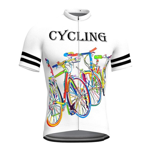 

2021 Men's Short Sleeve Cycling Jersey Summer Spandex Quick Dry Moisture Wicking Sports Clothing Apparel / Athleisure, Only jersey a