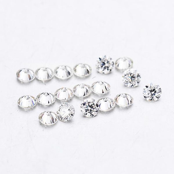 

loose gemstones gh color near white 24pcs in total diamond beads 1.90mm round brilliant moissanites stones, Black