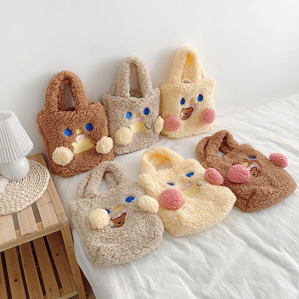 

soft plush bag female cute cartoon handbag convenient handbag c0225