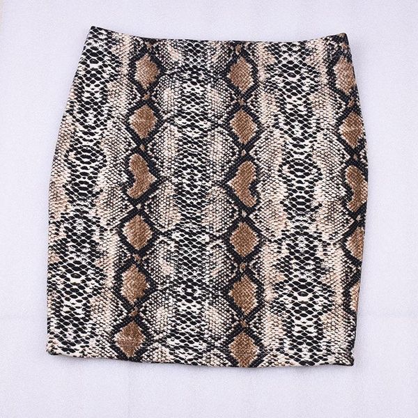 

skirts women's snake pattern skirt faldas mujer moda 2021 womens pencil falda harajuku, Black