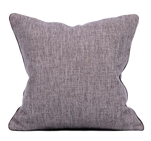 

cushion/decorative pillow 45x45cm/50x50cm thick linen case cushion cover living room plain color waist indoor