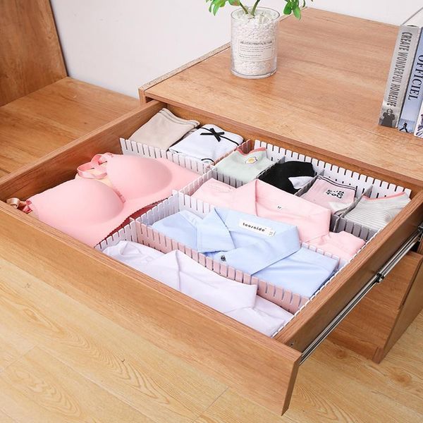 

storage drawers 4pcs adjustable organizers partition board drawer divider combination space-saving division organizer