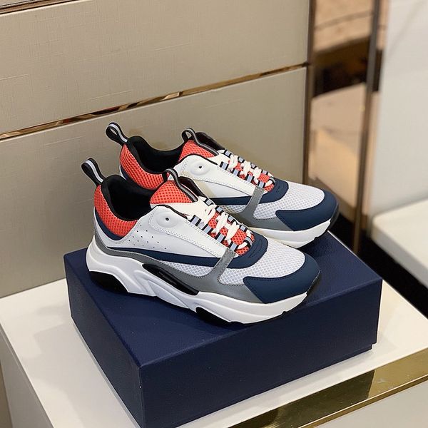

luxury designer shoes sneakers for couples platform genuine leather trainers very nice increased, Red;white