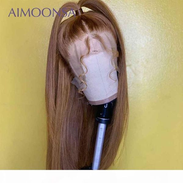 

brown human hair wig lace front wigs straight human hair wigs colored preplucked lace wig brazilian baby t part 130% remy, Black;brown