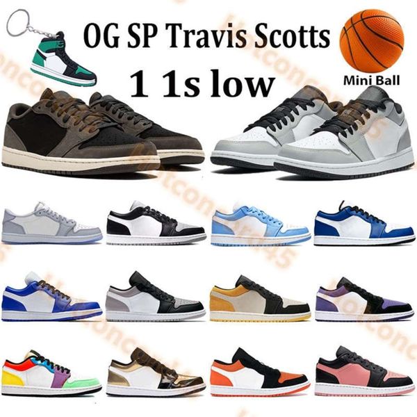 

est 1 1s low basketball shoes light smoke grey og sp travis scotts shadow royal unc banned men women trainers sports sneakers yuduojiaju