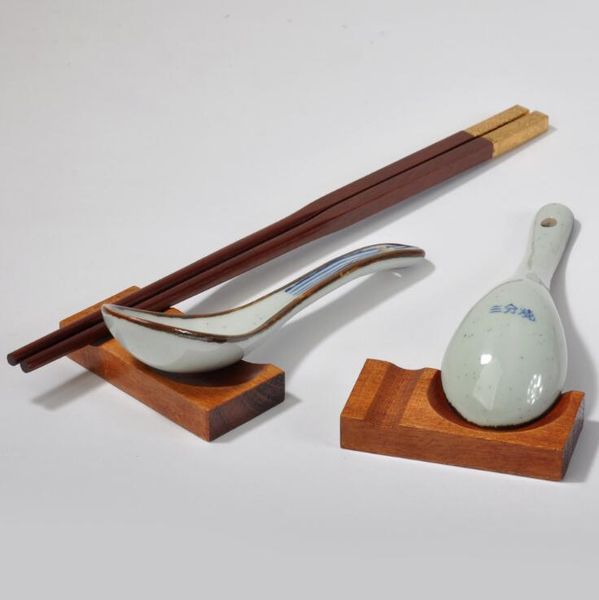 Essstäbchenhalter aus Holz, Vintage-Stil, Essstäbchenablage, Essstäbchenständer, Besteckhalter für Esstischzubehör