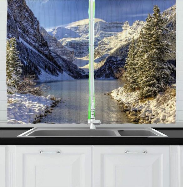 

curtain & drapes multicolor canada kitchen curtains snow settles lake louise alberta outdoor scene for cafe decor