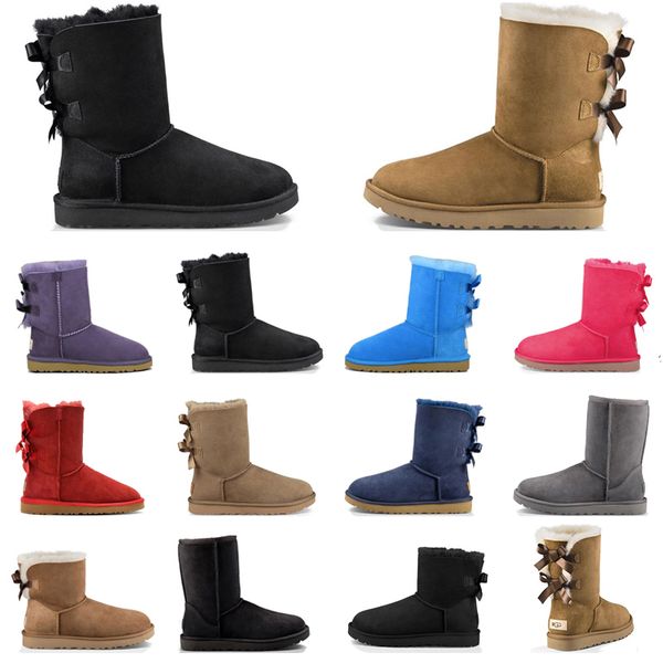 

designer boots women booties chestnut high low black grey navy blue red pink classic ankle short womens snow winter boot size 5-10