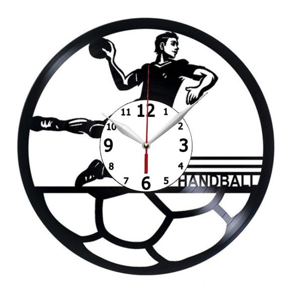

wall clocks handball handmade record clock modern design silent livingroom home decor quartz timer