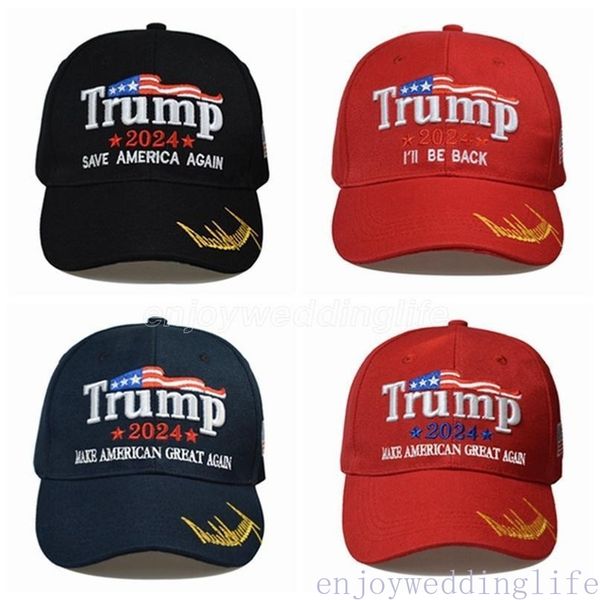 

8 styles 2024 trump baseball cap usa presidential election trmup same style hat ambroidered ponytail ball cap dhl shipping cpa328, Black;white