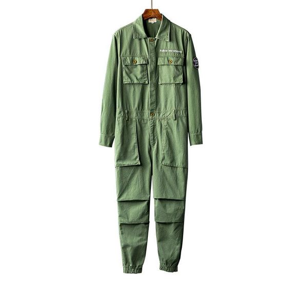 

men's pants loose overalls men jumpsuit cotton long sleeve beam feet streetwear fashion casual clothing cargo hip hop trousers, Black