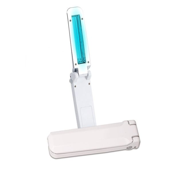 

2021 sterilization lamp folding portable household hand-held anti mite kindergarten ozone mini uv mobile eliminator