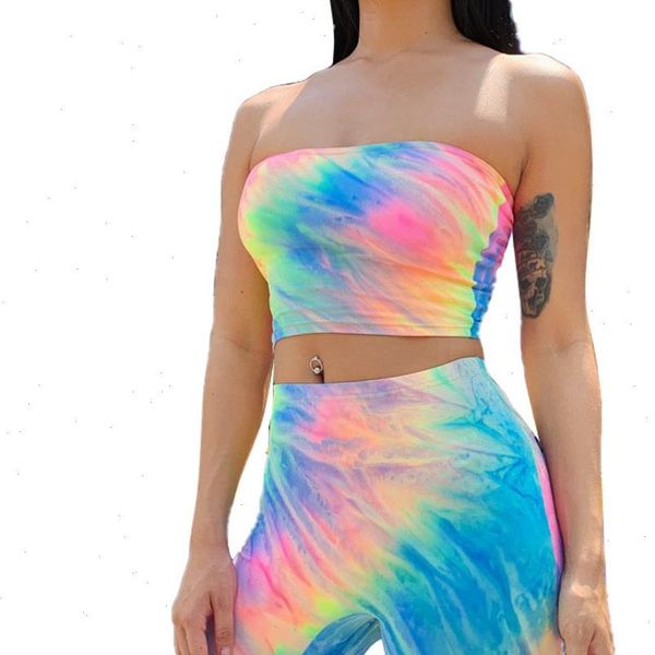 

summer women two pieces set streetwear print tank pants casual clothing set skinny ladies suits, Gray