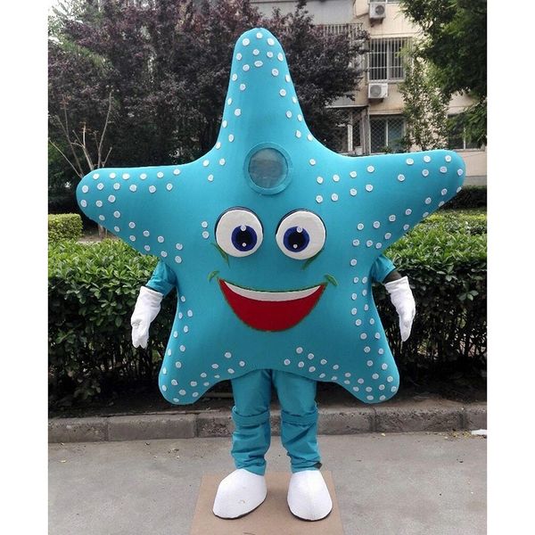

charitable activities blue star mascot costume halloween christmas cartoon character outfits suit advertising leaflets clothings carnival ad, Red;yellow