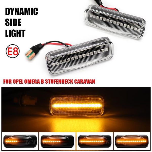 

emergency lights blinker dynamic led side light flowing turn signal seuqnetial lamp for omega b stufenheck caravan 1994-2003