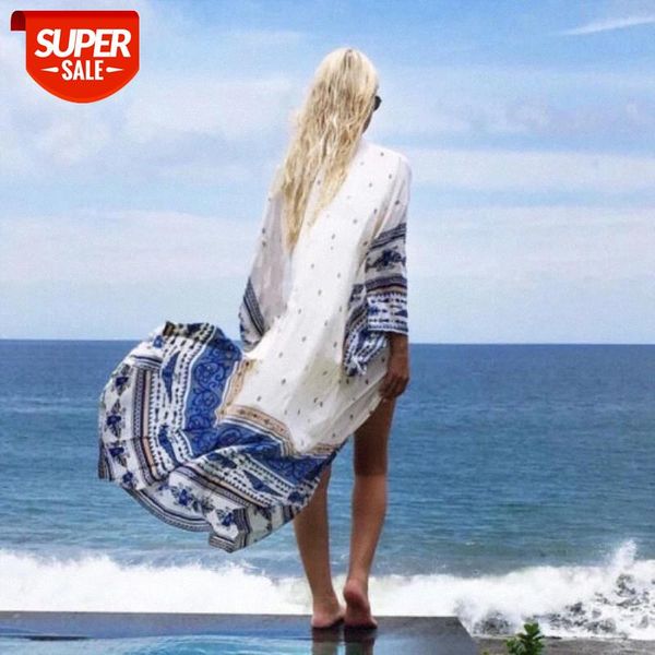 

ladies women boho bathing suit swimwear bikini cover up beach long kaftan dress #ry0w, Black;gray