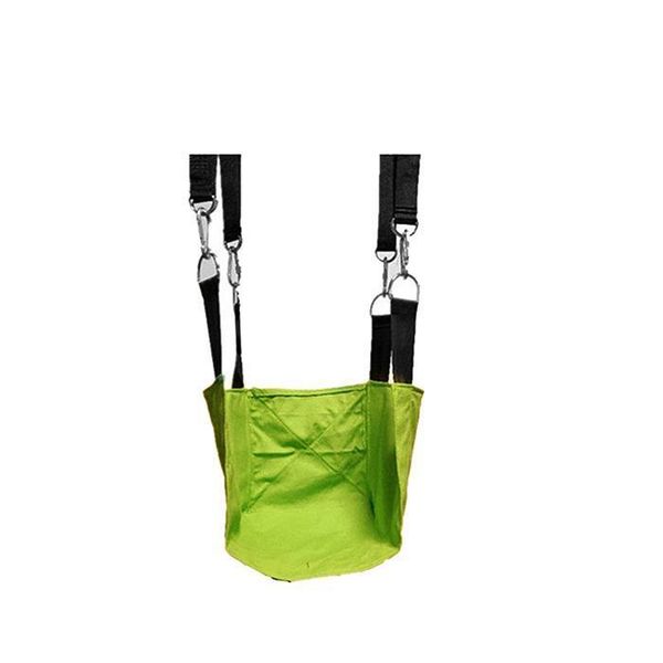 

outdoor games & activities portable child canvas swing chair kids home single person outdoor, solid all season hanging bag seat