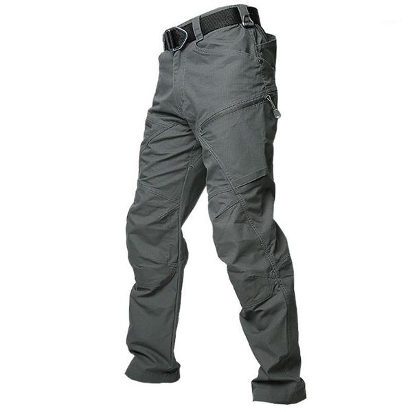 Pantaloni outdoor Tactical Cargo Uomo Summer Straight Combat Army Cotton Molte tasche Stretch Security Pants Men1