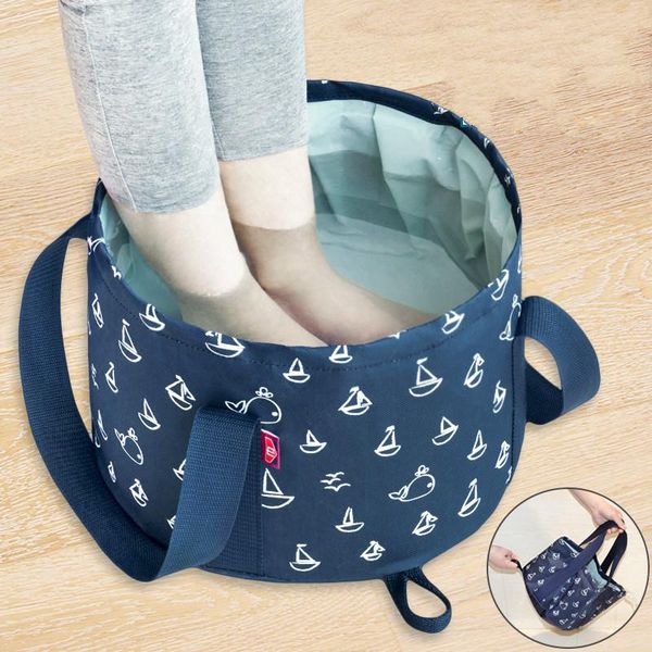 

laundry bags portable folding basin travel foot bag outdoor washing fruit washtub washbasin tourism bucket