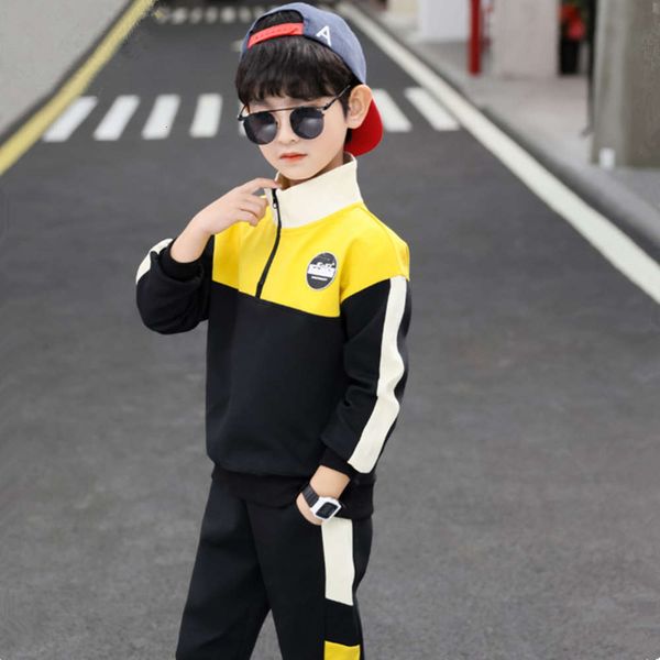 

spring boys' sports suit 2021 new children's wear, White