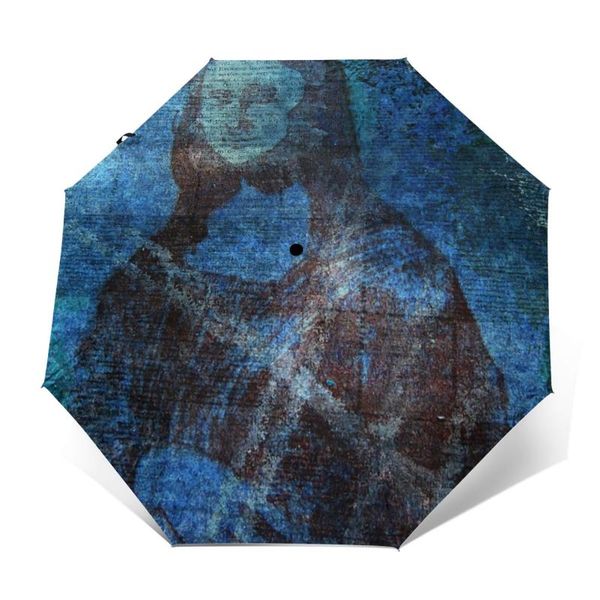 

umbrellas mona lisa umbrella creative portable art backpack waterproof auto